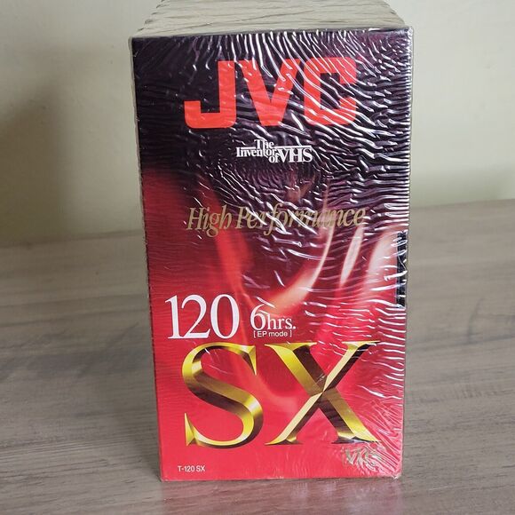 JVC 120 SX 6 hours High Performance Blank New VHS Tapes Set Of 7 - Picture 1 of 6